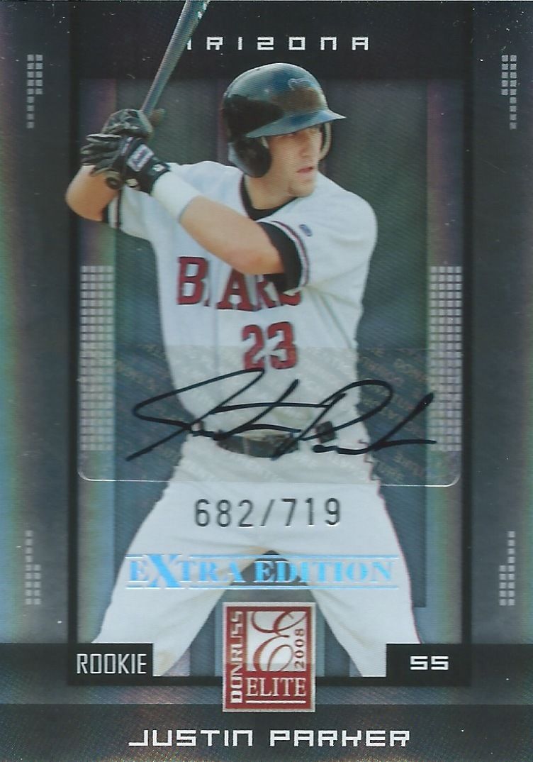 2008 Donruss Elite Extra Edition JUSTIN PARKER #/719 Auto Signature 01400 Image 1