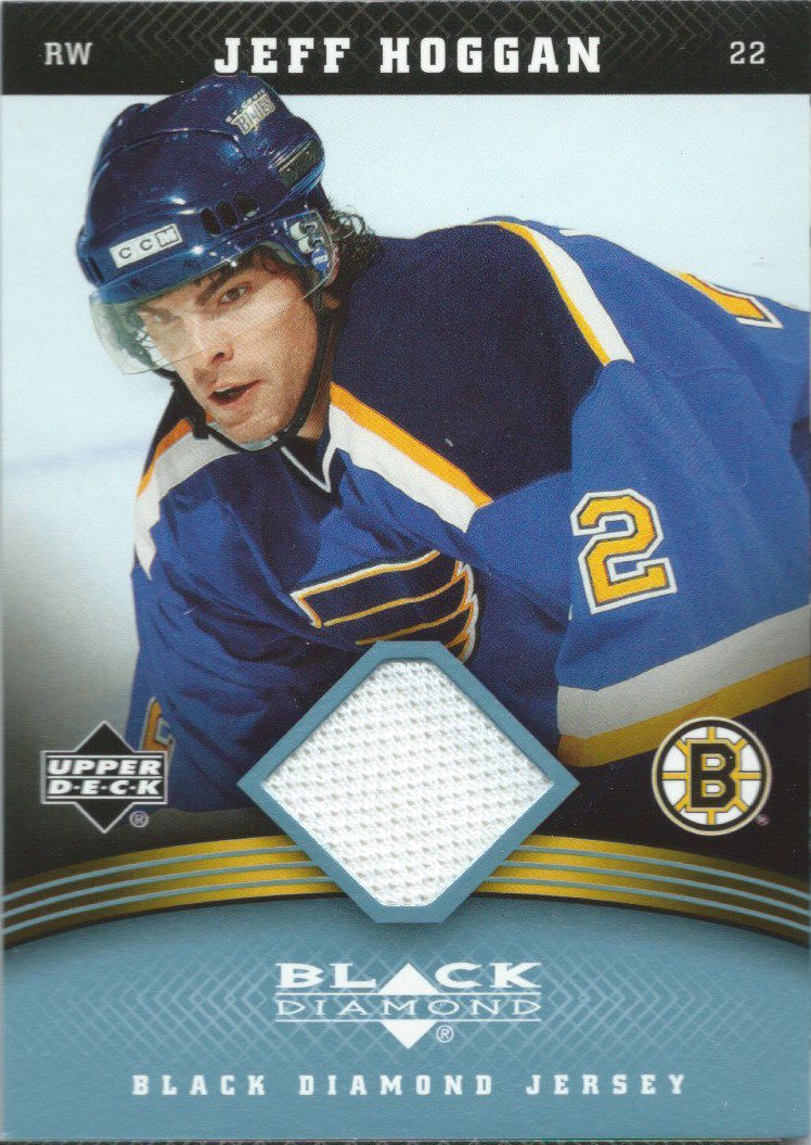 2006-07 Upper Deck Black Diamond Fabrics JEFF HOGGAN Jersey 02566 Image 1