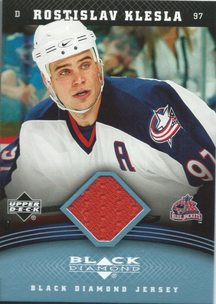 2006-07 Upper Deck Black Diamond Fabrics ROSTISLAV KLESLA Jersey 02567 Image 1