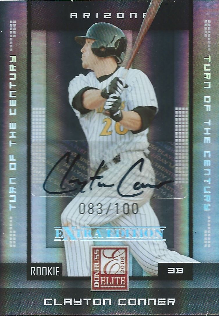 2008 Donruss Elite Extra Edition CLAYTON CONNER #/100 Auto Turn of Century Image 1