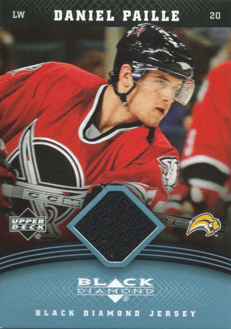 2006-07 Upper Deck Black Diamond Fabrics DANIEL PAILLE Jersey 02570