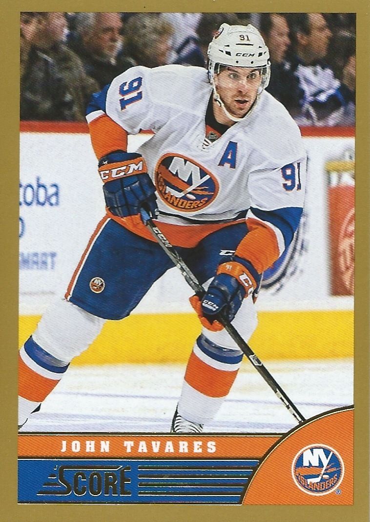 2013-14 Score Gold #308 JOHN TAVARES Panini Hockey New York Islanders Image 1