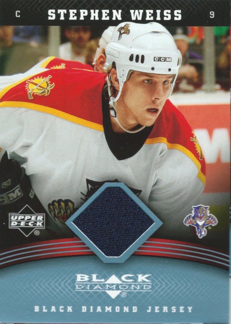 2006-07 Upper Deck Black Diamond Fabrics STEPHEN WEISS Jersey 02571 Image 1