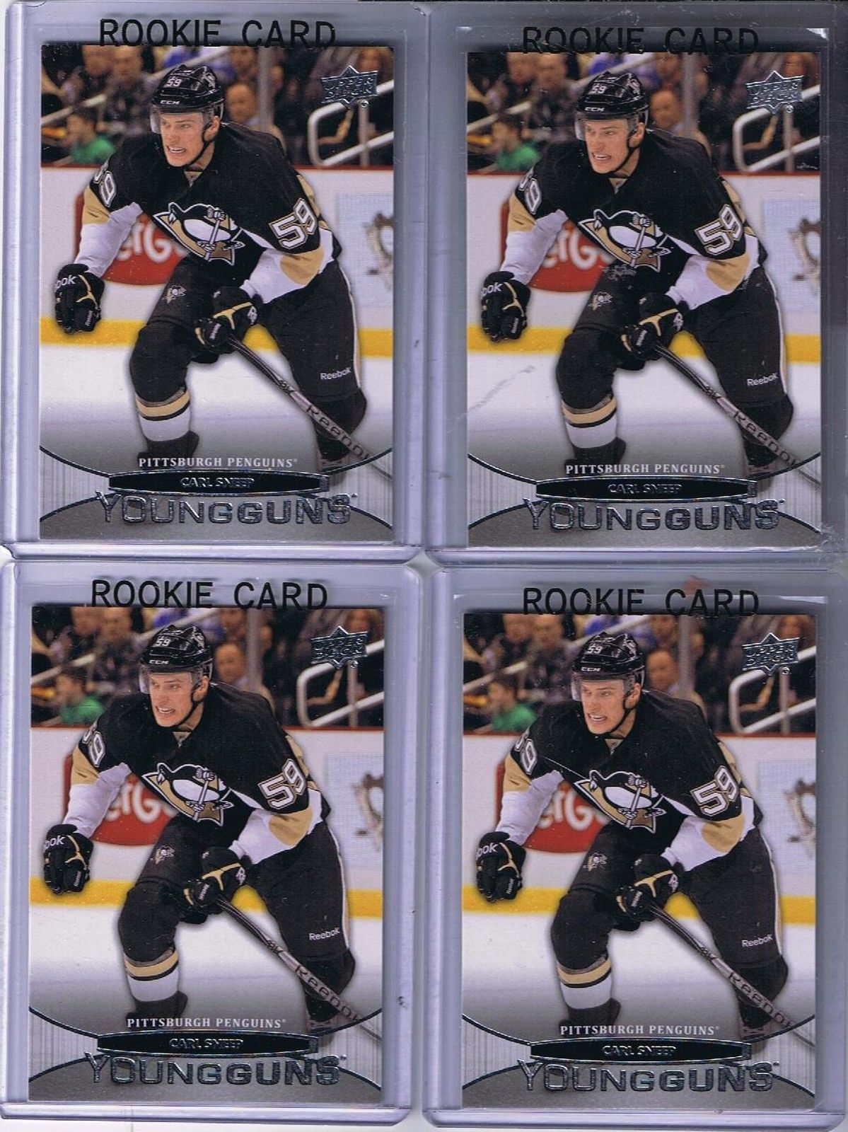 2011-12 Upper Deck YG CARL SNEEP Young Guns Rookie Penguins 02236 Image 1
