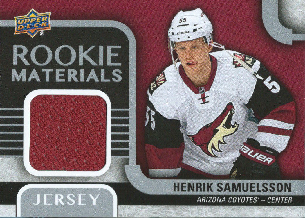 2015-16 Upper Deck Rookie Materials HENRIK SAMUELSSON Jersey 02572