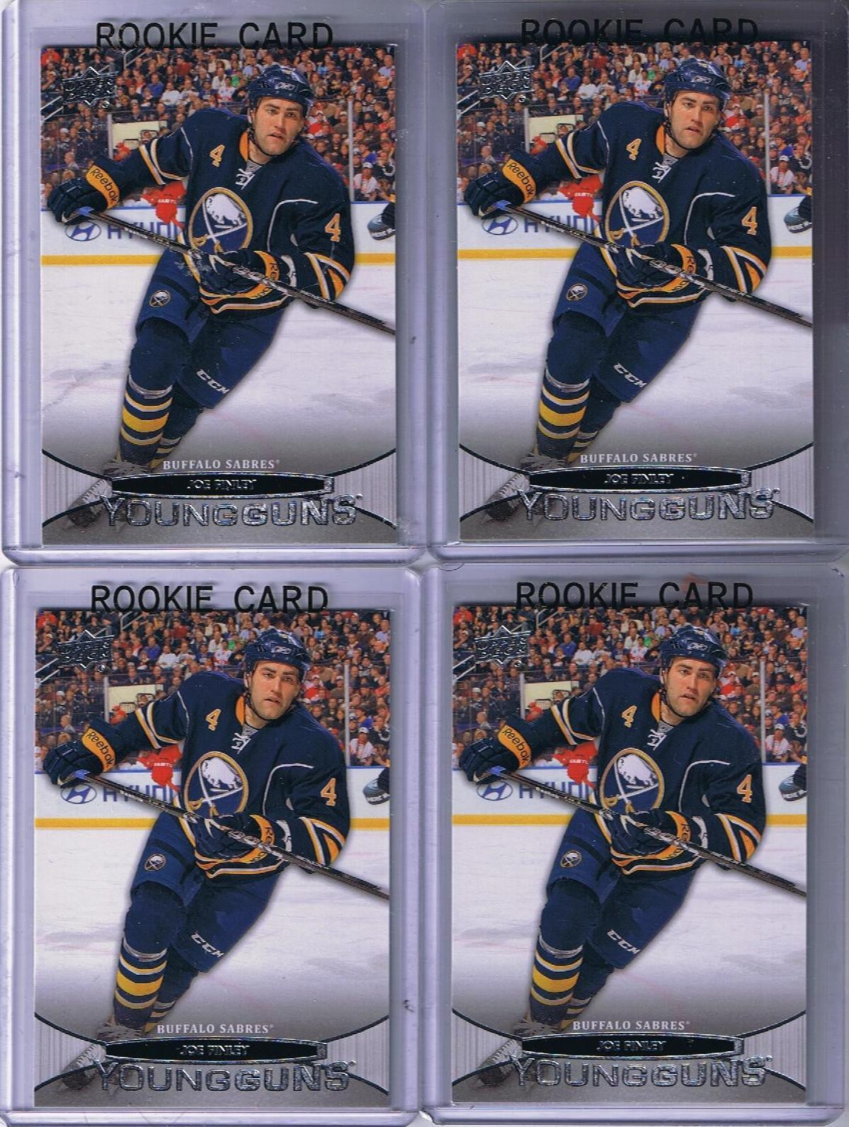 2011-12 Upper Deck YG JOE FINLEY Young Guns Rookie Buffalo Sabres 02237
