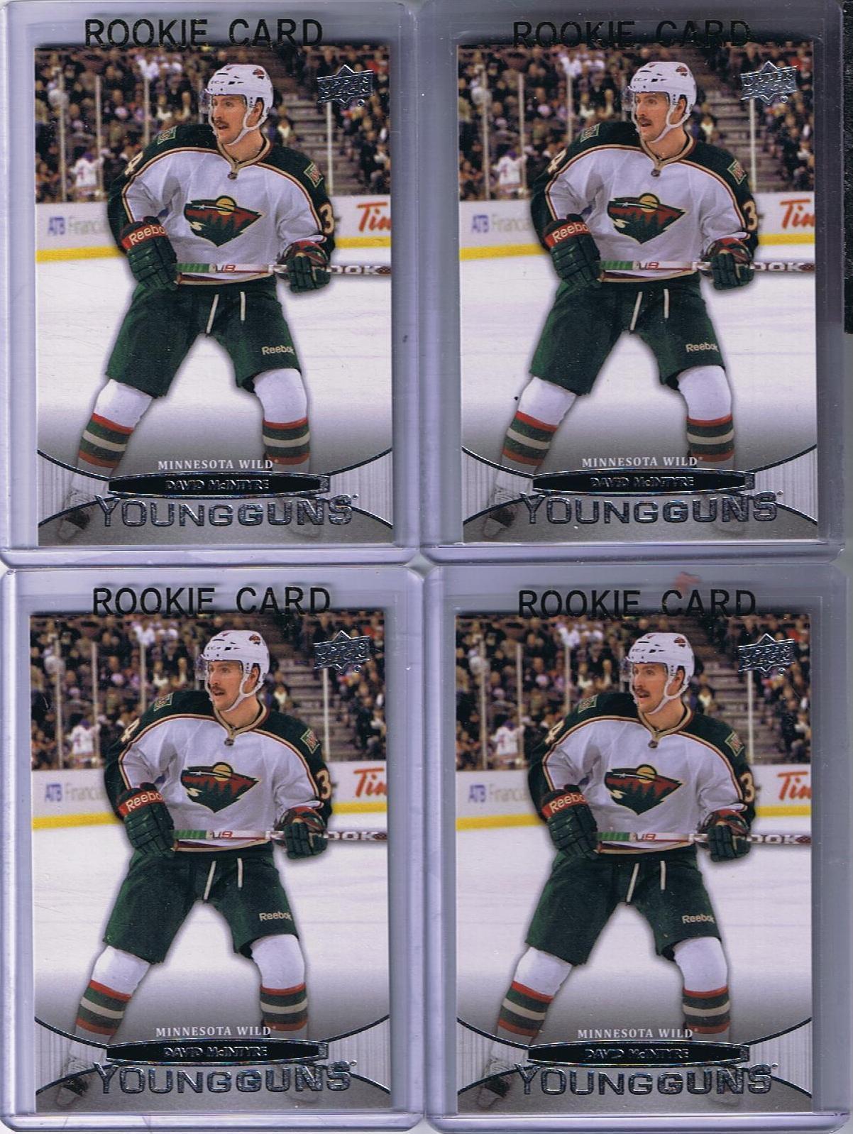 2011-12 Upper Deck YG DAVID McINTYRE Young Guns RC Minnesota Wild 02227 Image 1