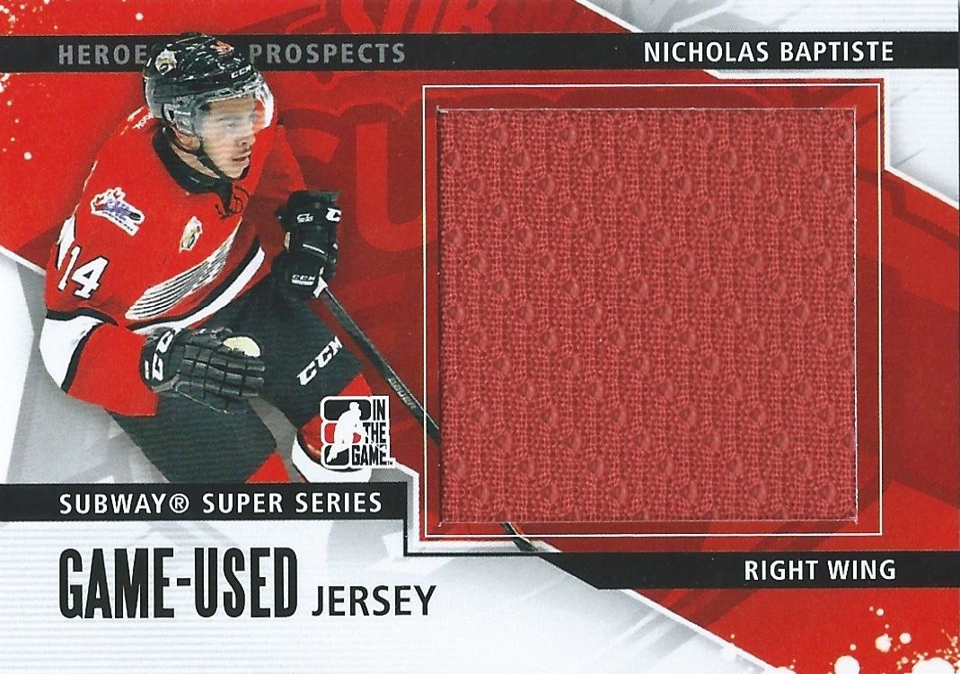 2013-14 ITG Heroes and Prospects NICHOLAS BAPTISTE Jersey /160 02258 Image 1