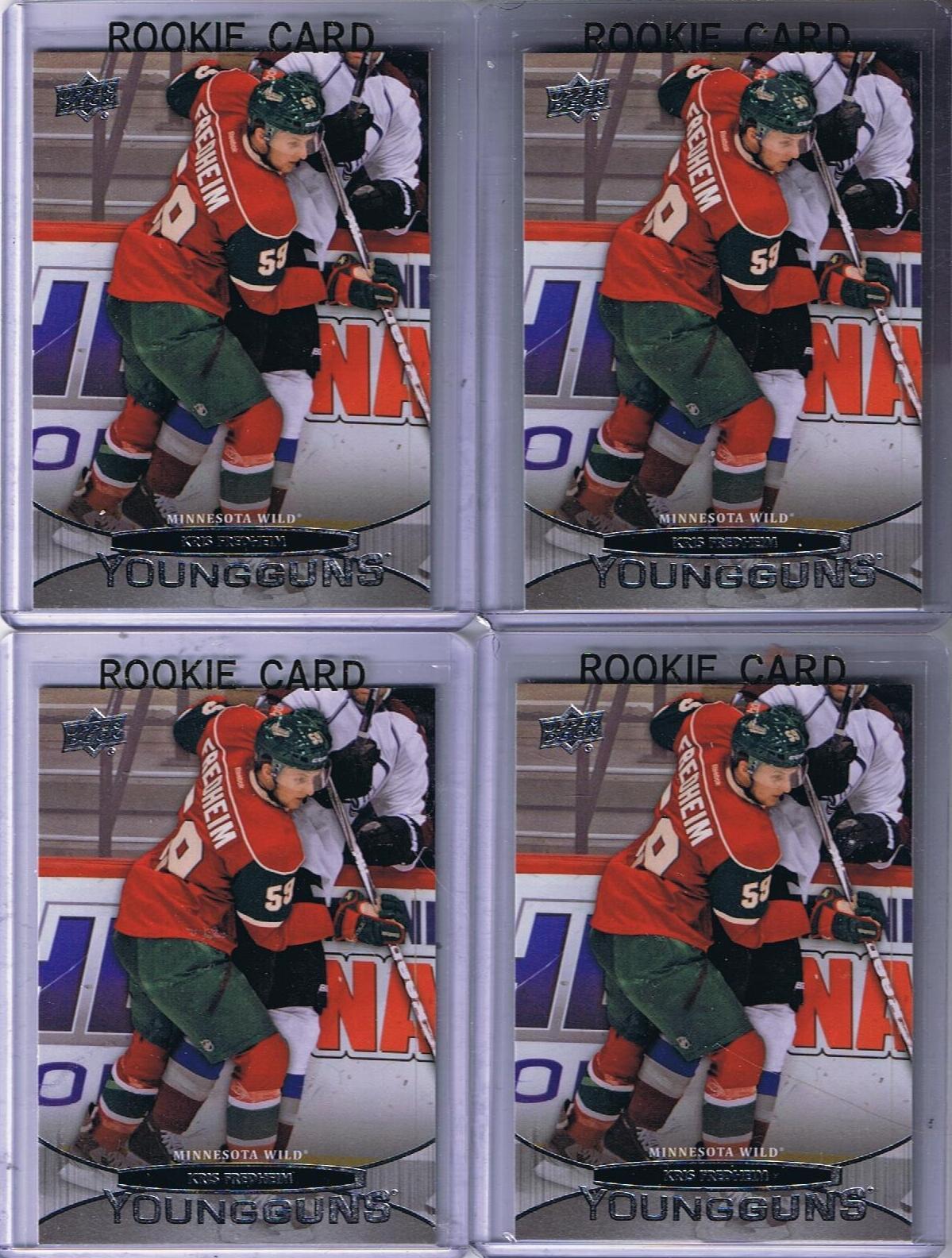 2011-12 Upper Deck YG KRIS FREDHEIM Young Guns RC Minnesota Wild 02229 Image 1