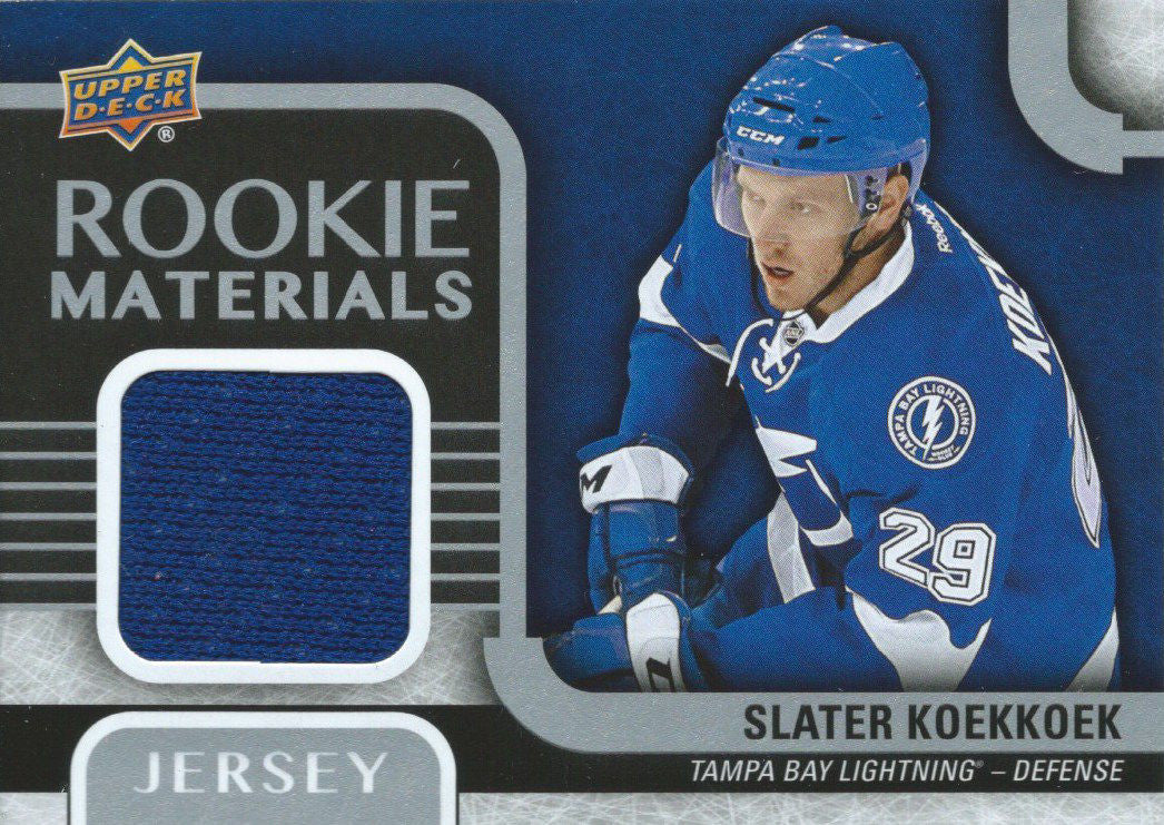 2015-16 Upper Deck Rookie Materials SLATER KOEKKOEK Jersey 02573