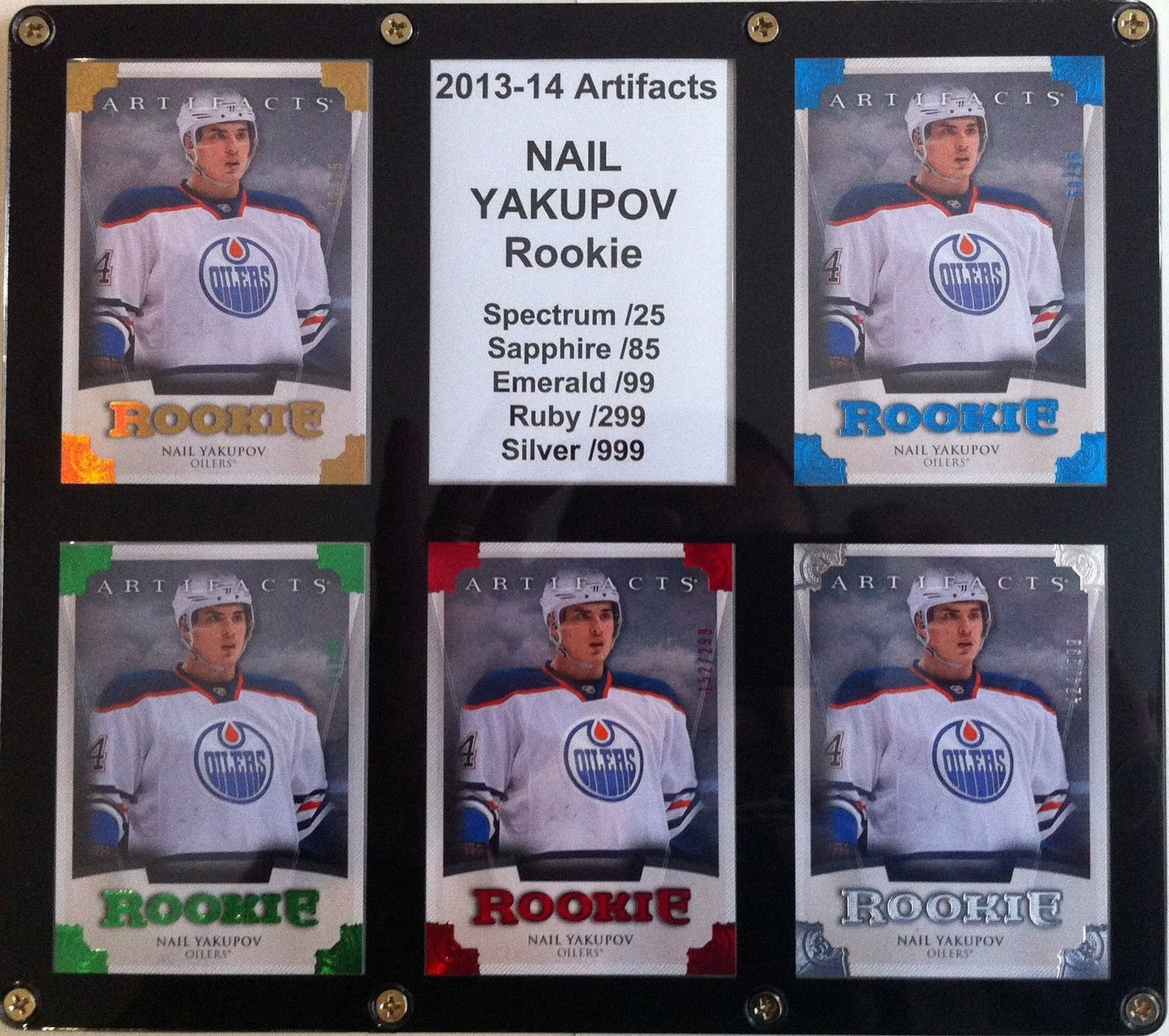 2013-14 Artifacts NAIL YAKUPOV RC /25 /85 /99 /299 /999 Upper Deck Set Image 1