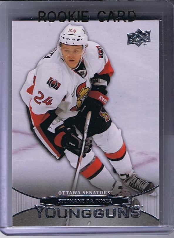 2011-12 Upper Deck YG STEPHANE DA COSTA Young Guns RC Senators 02228 Image 1