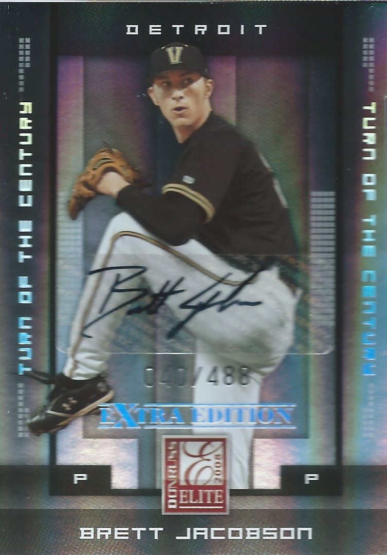 2008 Donruss Elite Extra Edition BRETT JACOBSON 40/488 Auto Century 01427 Image 1
