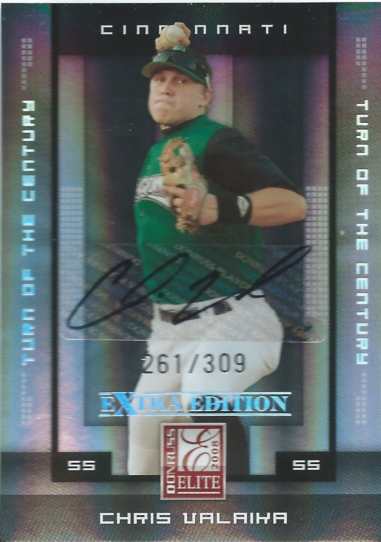 2008 Donruss Elite Extra Edition CHRIS VALAIKA 261/309 Auto Century 01426 Image 1