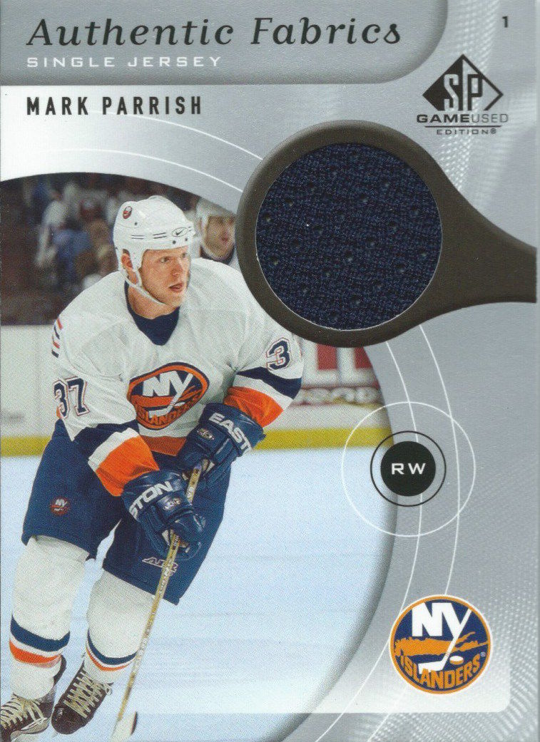 2005-06 Upper Deck SP Game Used Fabrics MARK PARRISH Jersey 02578 Image 1