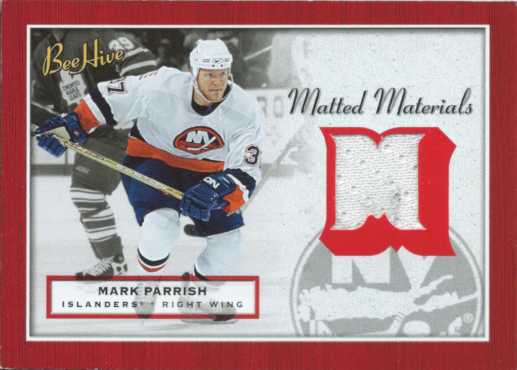 2005-06 Upper Deck Beehive Matted Materials MARK PARRISH Jersey 02580 Image 1