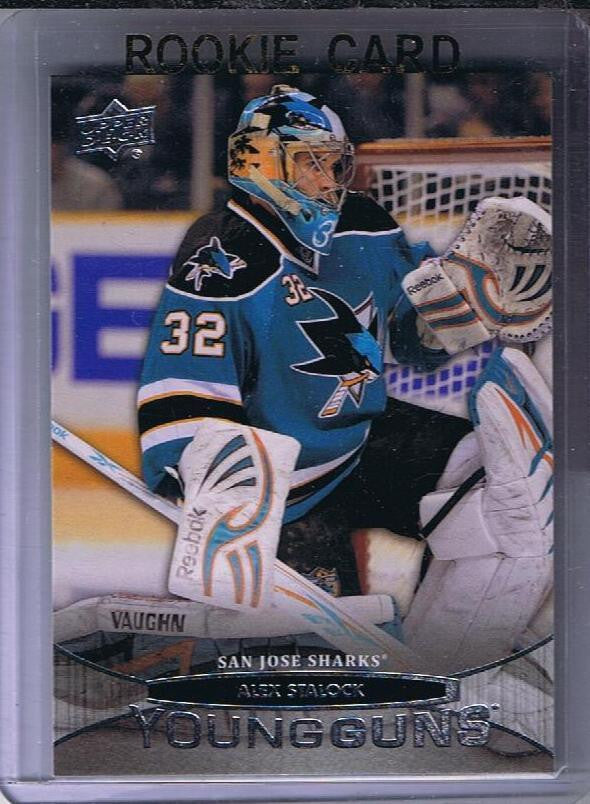 2011-12 Upper Deck YG ALEX STALOCK Young Guns Rookie San Jose Sharks 02242