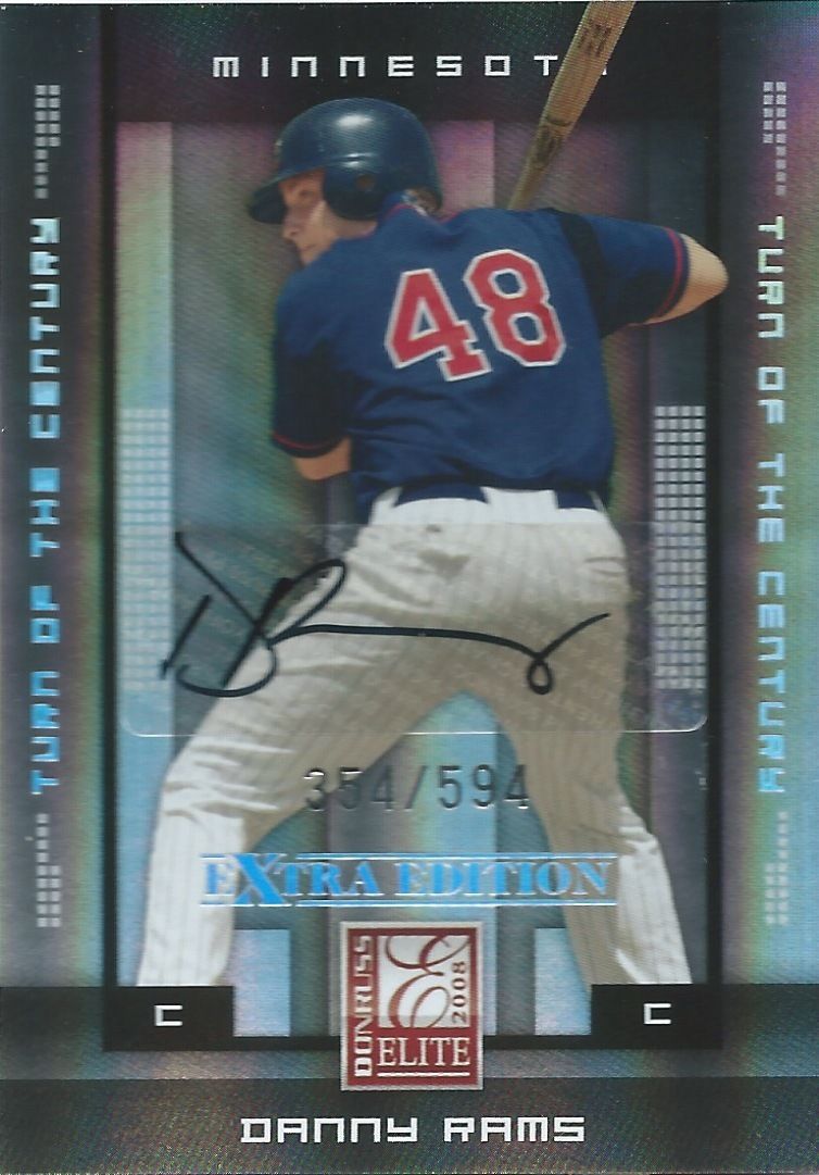 2008 Donruss Elite Extra Edition DANNY RAMS 354/594 Auto Century 01429 Image 1