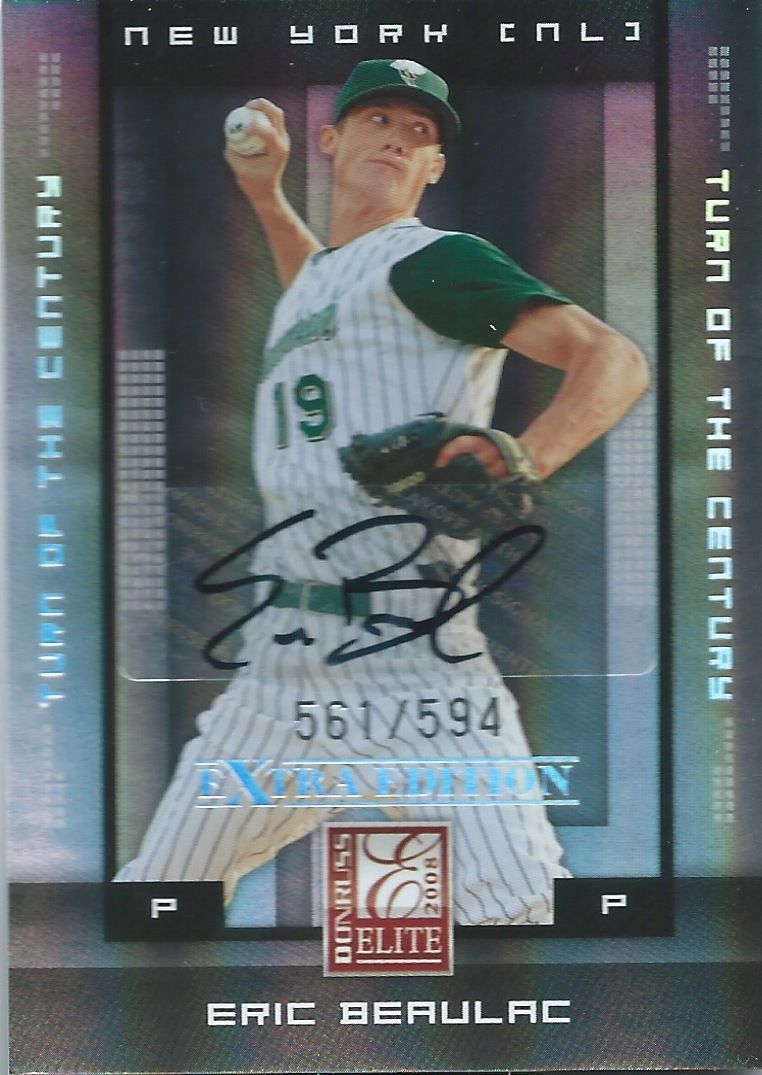 2008 Donruss Elite Extra Edition ERIC BEAULAC 561/594 Auto Century 01432 Image 1