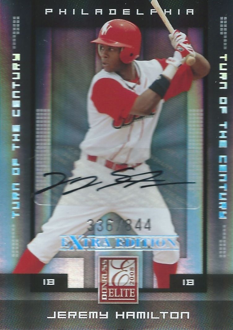 2008 Donruss Elite Extra Edition JEREMY HAMILTON 336/844 Auto 01431 Image 1