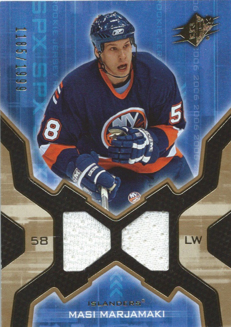 2006-07 Upper Deck SPX MASI MARJAMAKI Rookie RC 1185/1999 Jersey 02590 Image 1