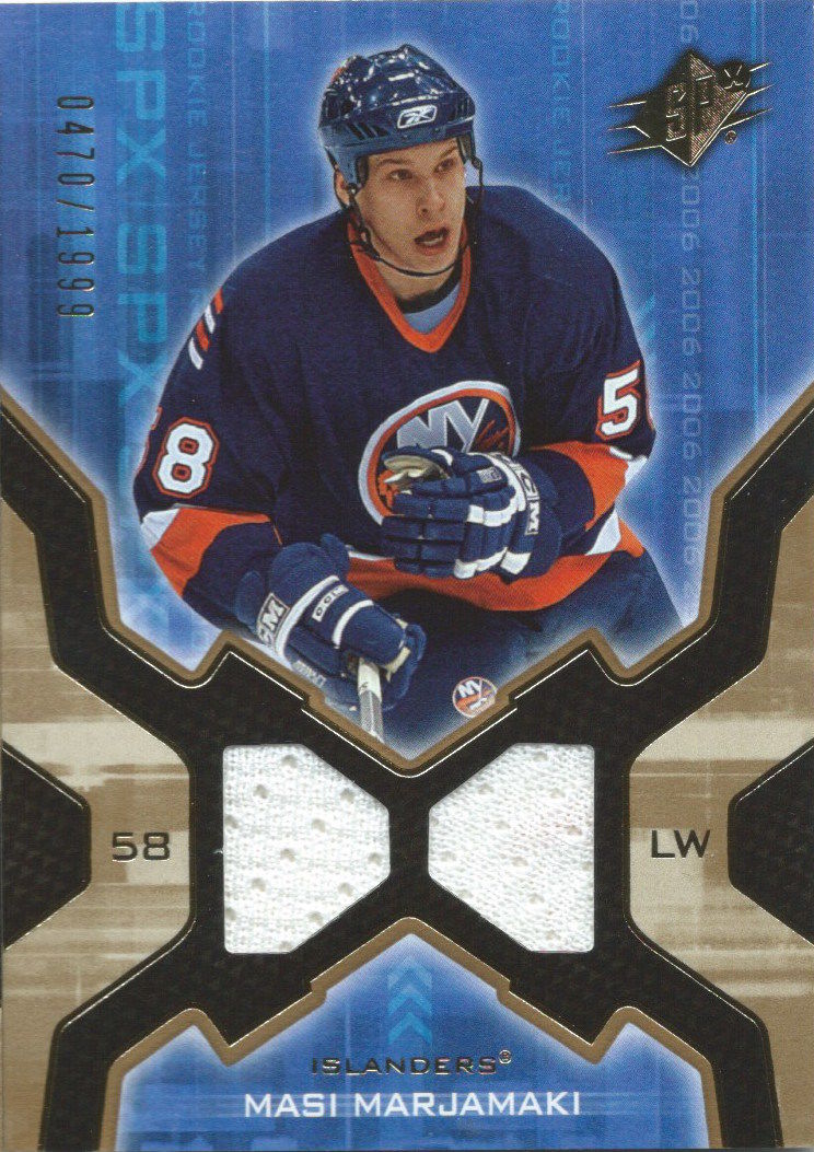 2006-07 Upper Deck SPX MASI MARJAMAKI Rookie RC 407/1999 Jersey 02591 Image 1