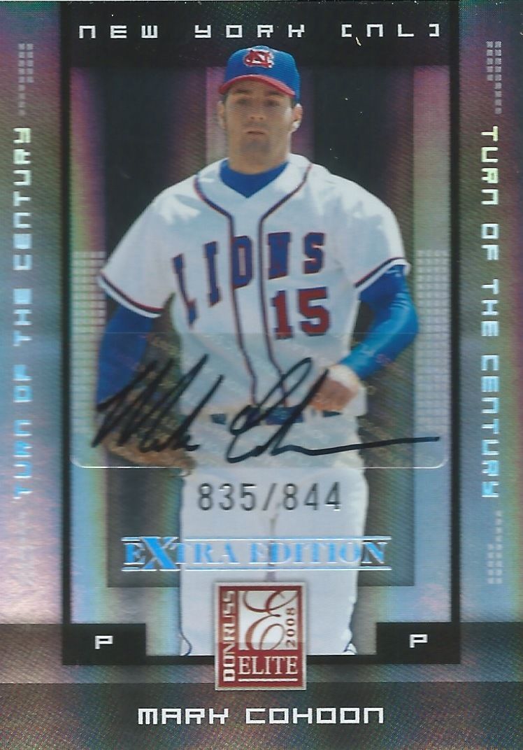 2008 Donruss Elite Extra Edition MARK COHOON 835/844 Auto 01341 01434 Image 1
