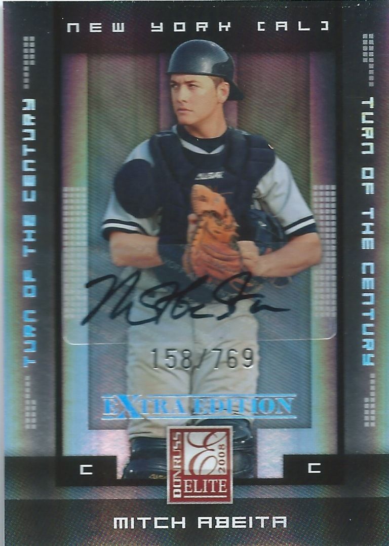2008 Donruss Elite Extra Edition MITCH ABEITA 158/769 Auto Century 01437 Image 1