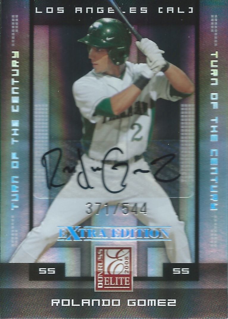 2008 Donruss Elite Extra Edition ROLANDO GOMEZ #/544 Auto Century 01436 Image 1