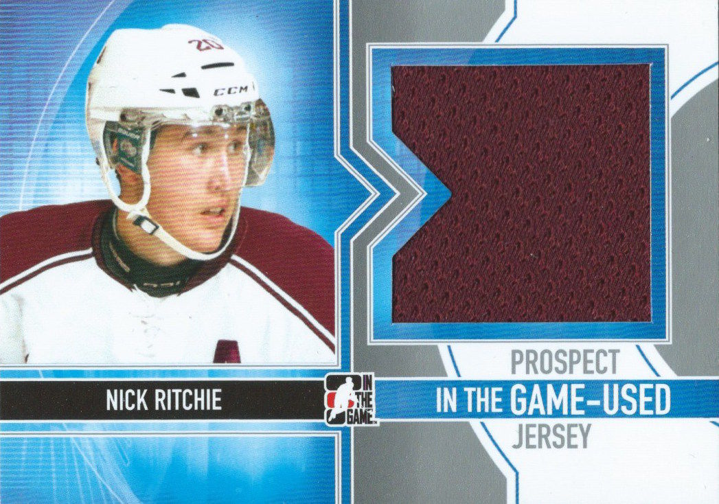 2013-14 ITG Used Prospect Game-Used NICK RITCHIE */50 Jersey 02602