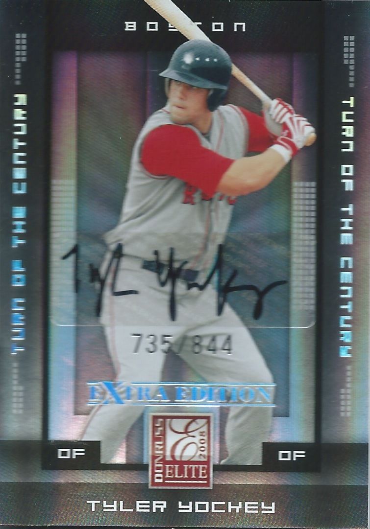 2008 Donruss Elite Extra Edition TYLER YOCKEY #/844 Auto Century 01441 Image 1
