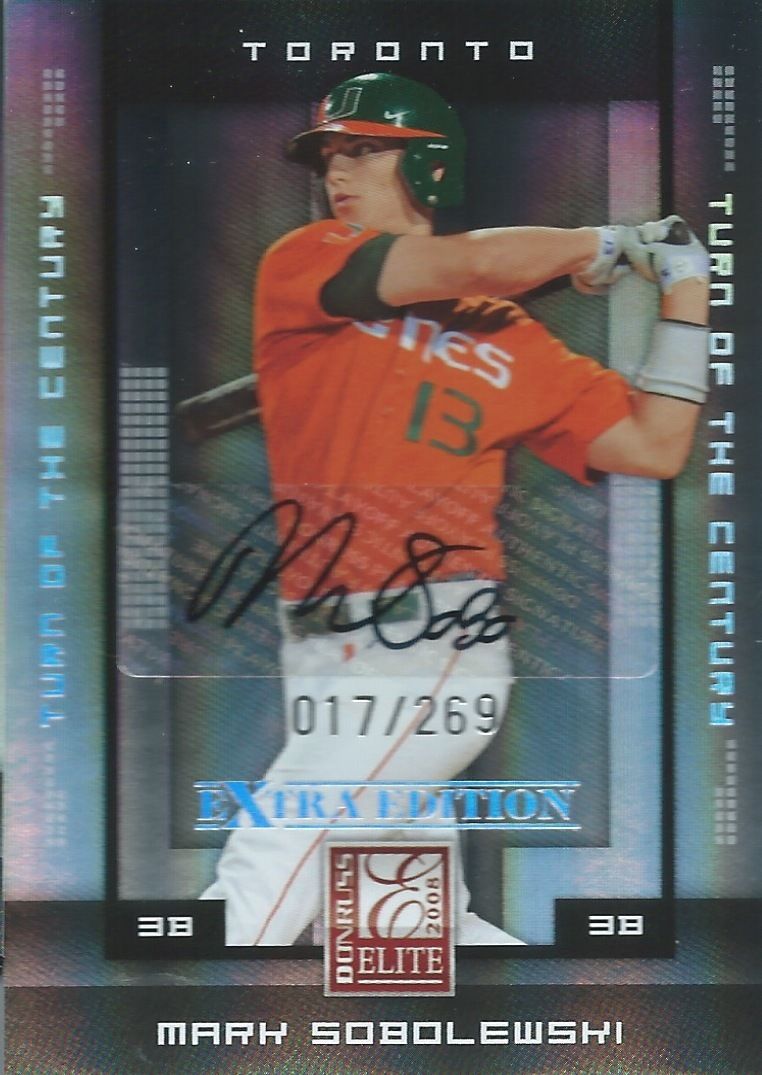 2008 Donruss Elite Extra Edition $30 MARK SOBOLEWSKI /269 Auto 01440 Image 1