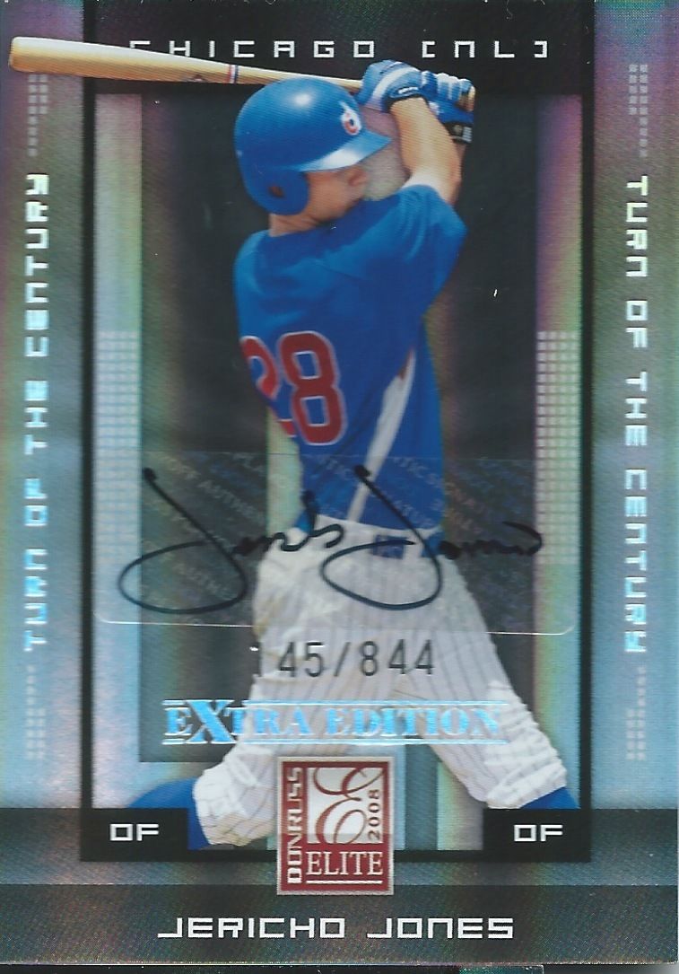 2008 Donruss Elite Extra Edition JERICHO JONES #/844 Auto Turn of Century Image 1