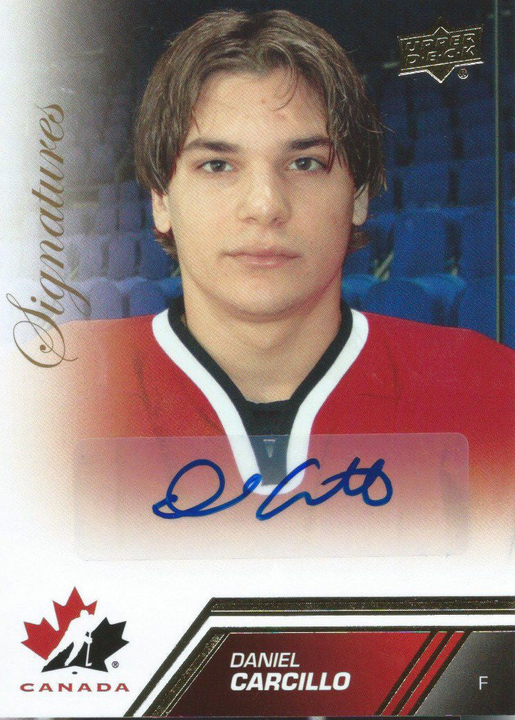 2013-14 Upper Deck Team Canada DANIEL CARCILLO UD Autographs 02024