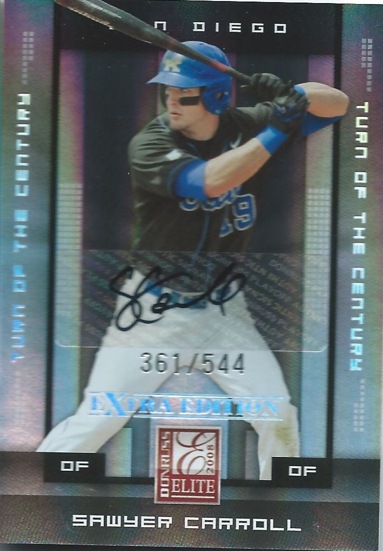 2008 Donruss Elite Extra Edition SAWYER CARROLL #/544 Auto Century 01443 Image 1