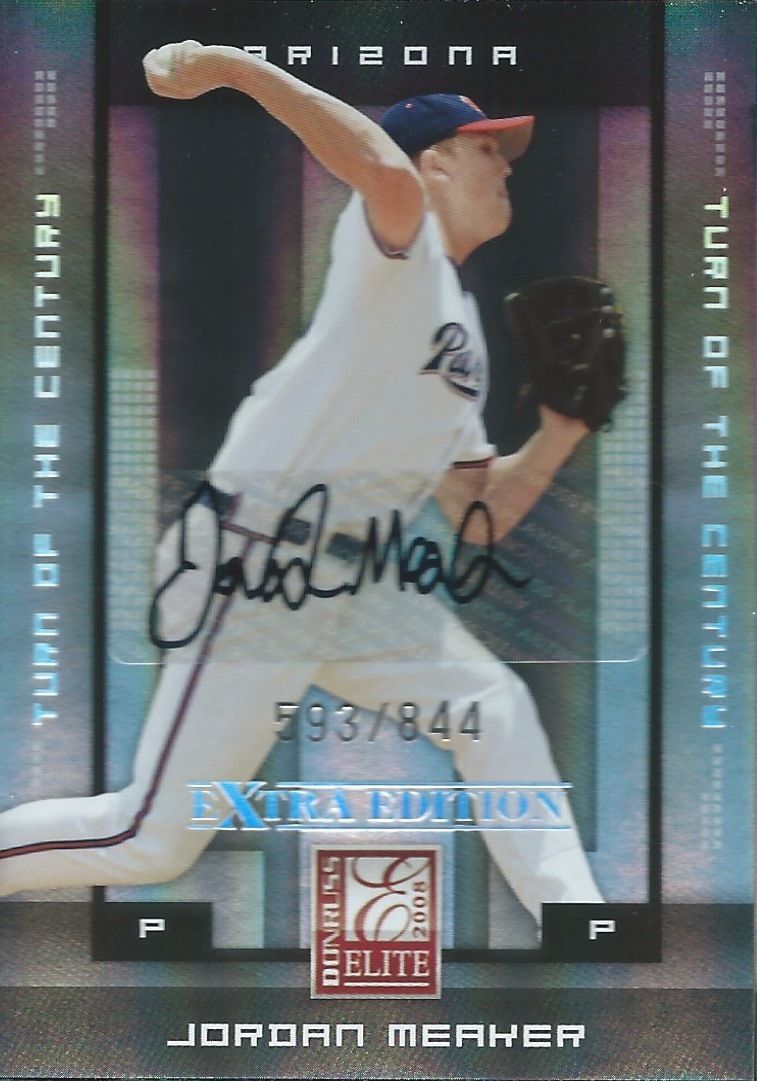 2008 Donruss Elite Extra Edition JORDAN MEAKER #/844 Auto Turn of Century Image 1