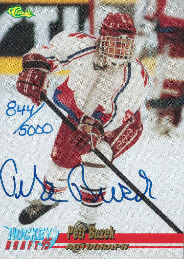 1995 Classics Auto PETR BUZEK 844/5000 Autographs Signature 02027