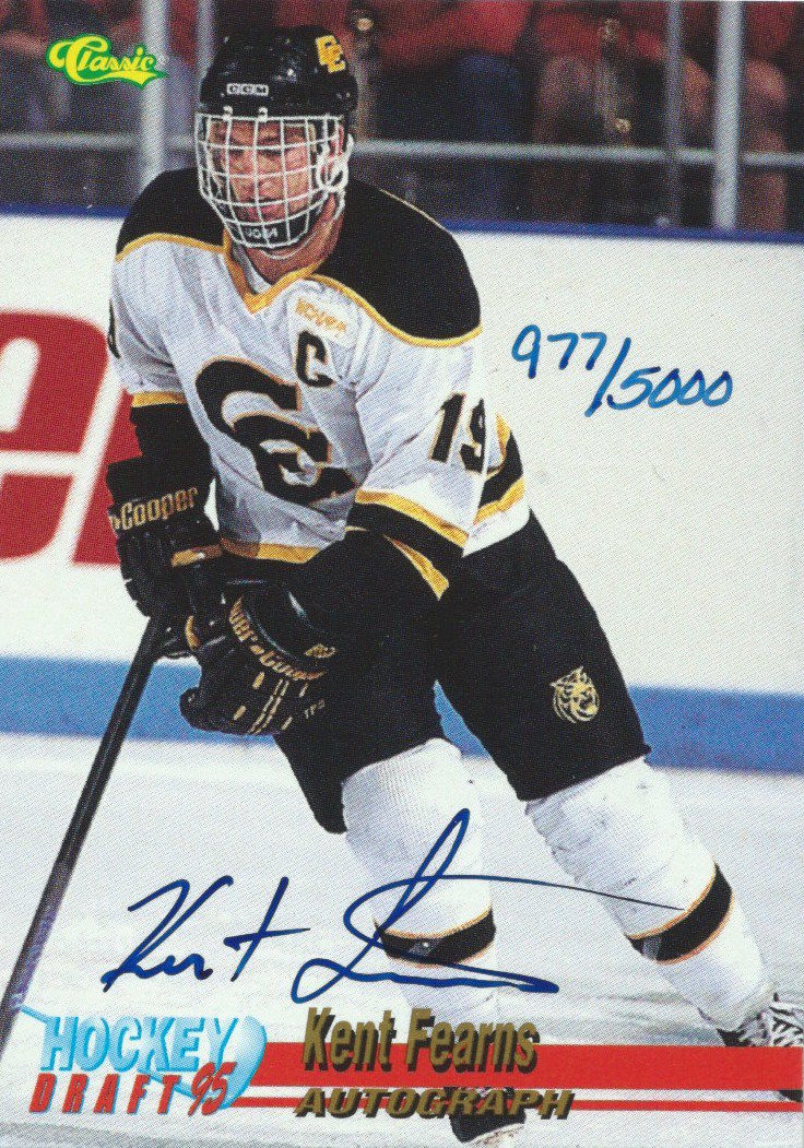 1995 Classics Auto KENT FEARNS 977/5000 Autographs Signature 02028 Image 1