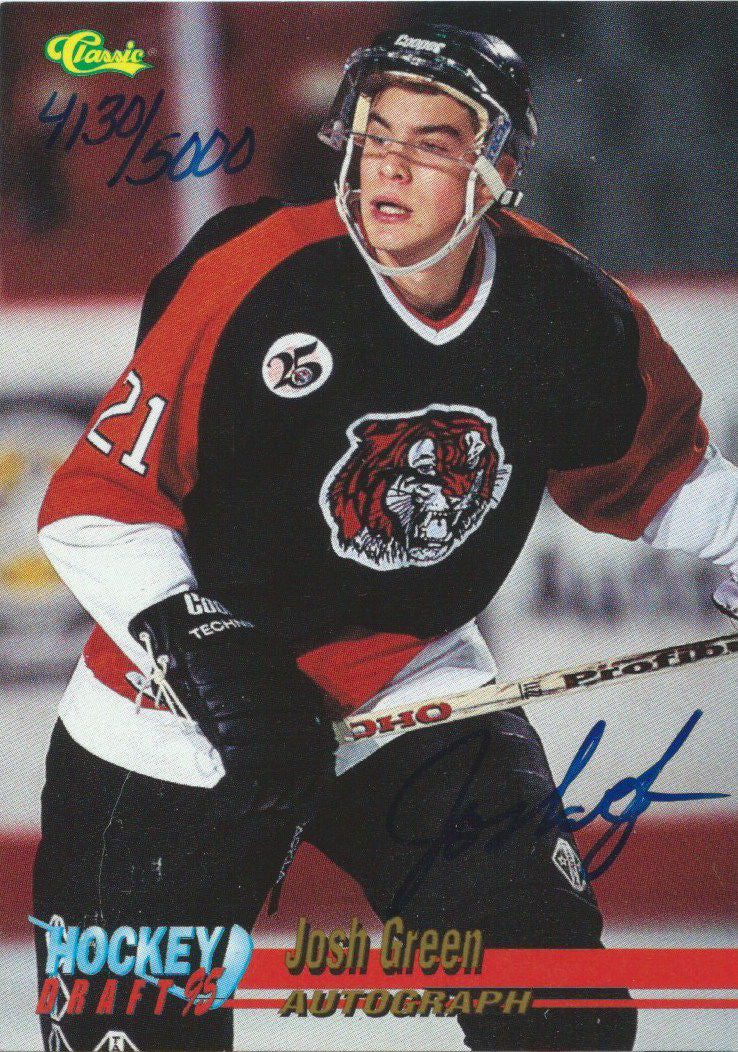 1995 Classics Auto JOSH GREEN 4130/5000 Autographs Signature 02029