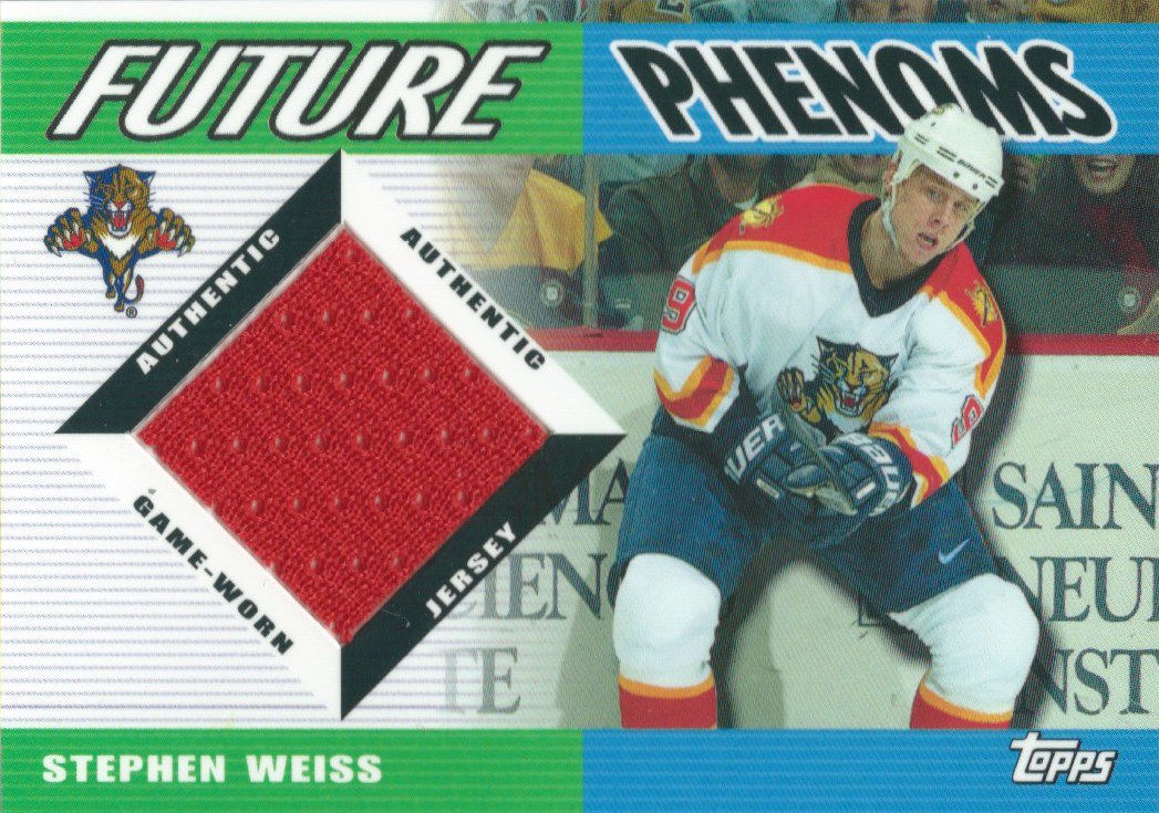 2003-04 Topps Traded Future Phenoms STEPHEN WEISS Jersey 02615 Image 1