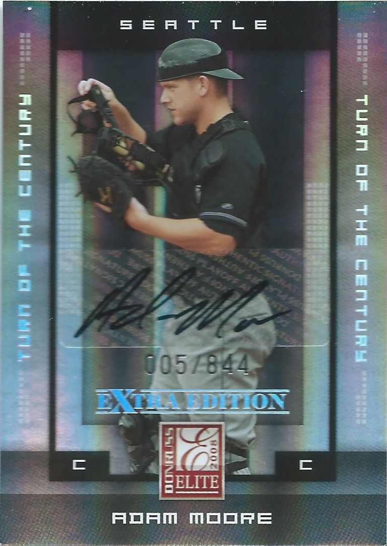2008 Donruss Elite Extra Edition ADAM MOORE #/844 Auto Century 01448 Image 1