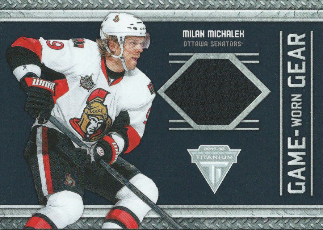 2011-12 Panini Titanium Game Worn Gear MILAN MICHALEK Jersey 02620