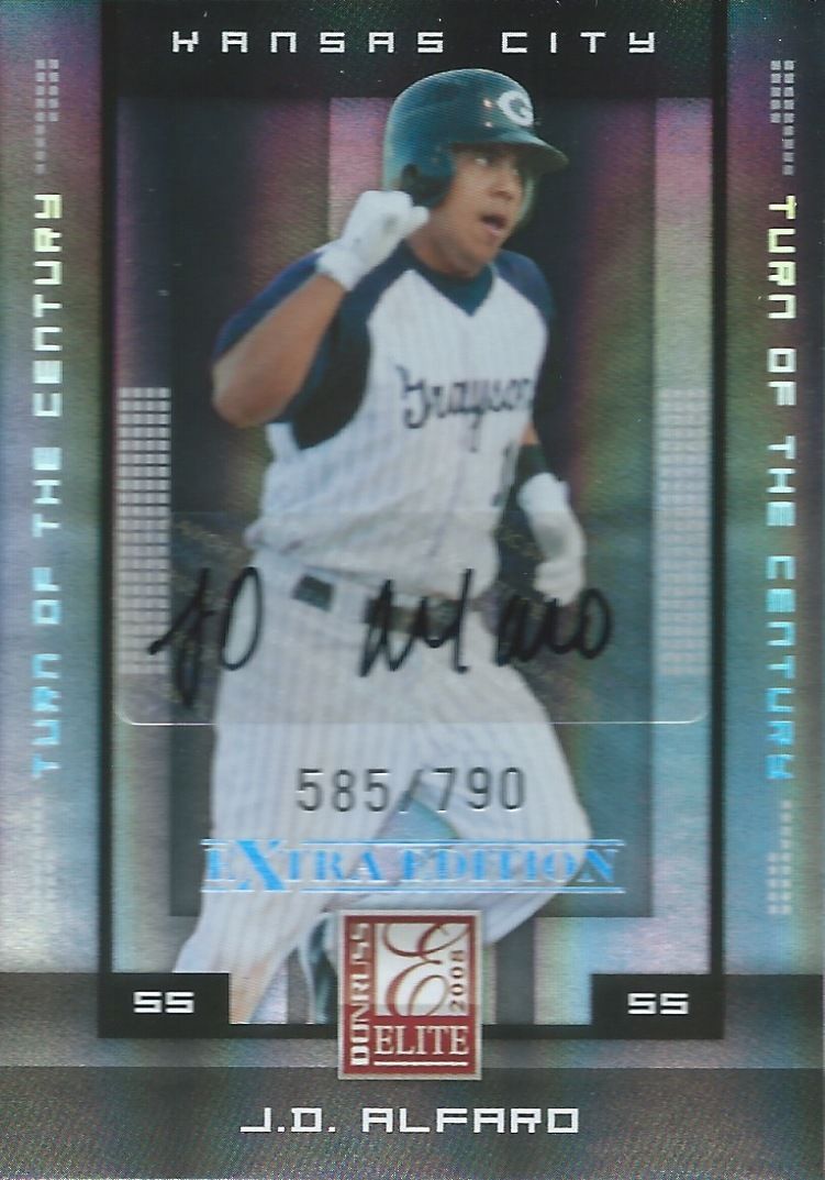 2008 Donruss Elite Extra Edition J.D. ALFARO #/790 Auto Turn of Century Image 1