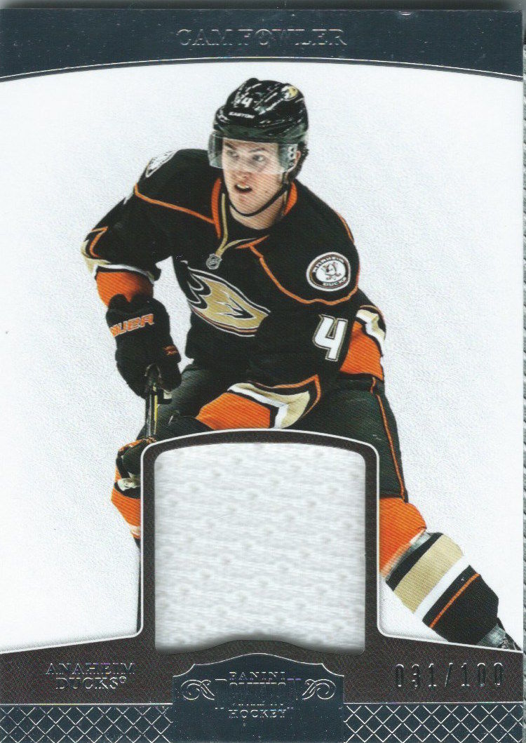 2011-12 Panini Dominion Jerseys CAM FOWLER Jersey Ducks NHL 02621 Image 1