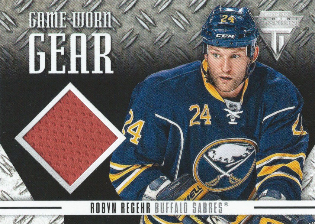 2012-13 Panini Titanium Game Worn Gear ROBYN REGEHR Jersey 02623 Image 1