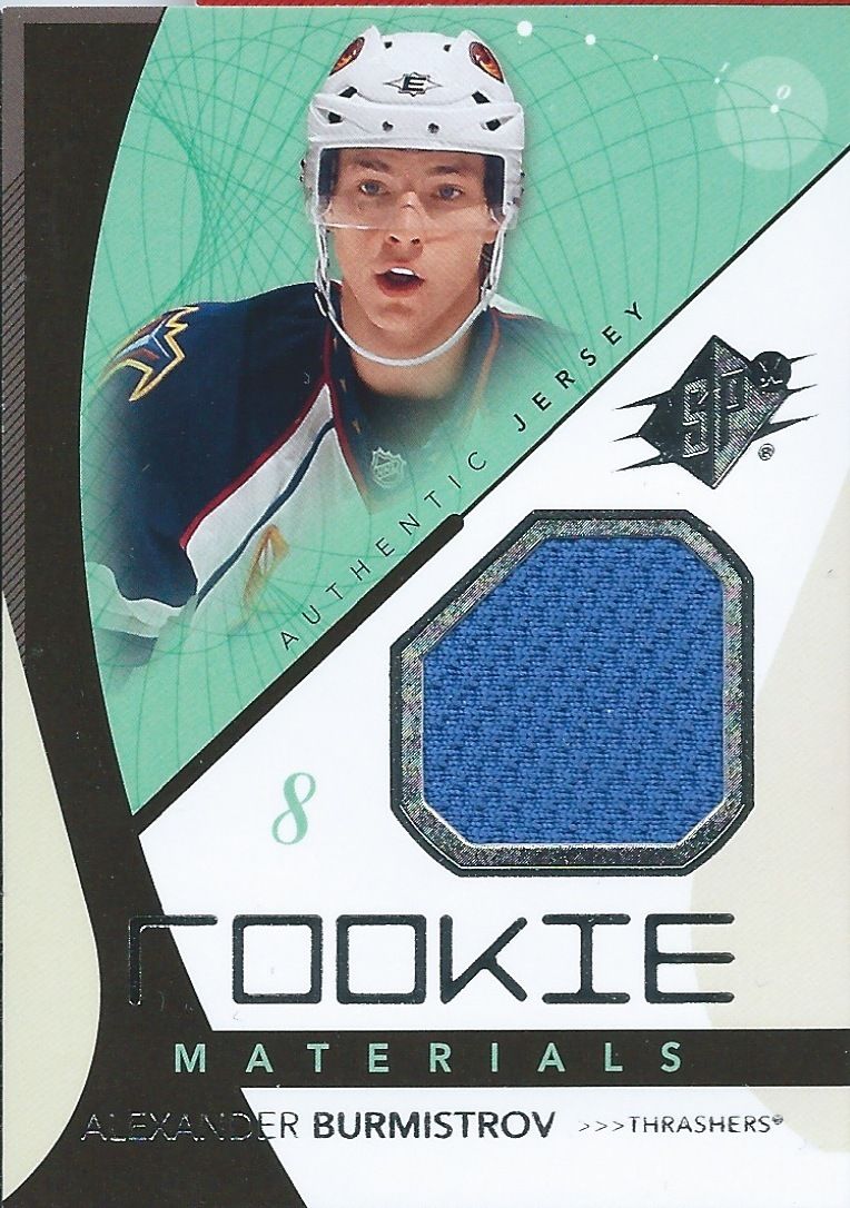 2010-11 SPX Rookie Materials ALEXANDER BURMISTROV Jersey Upper Deck Image 1