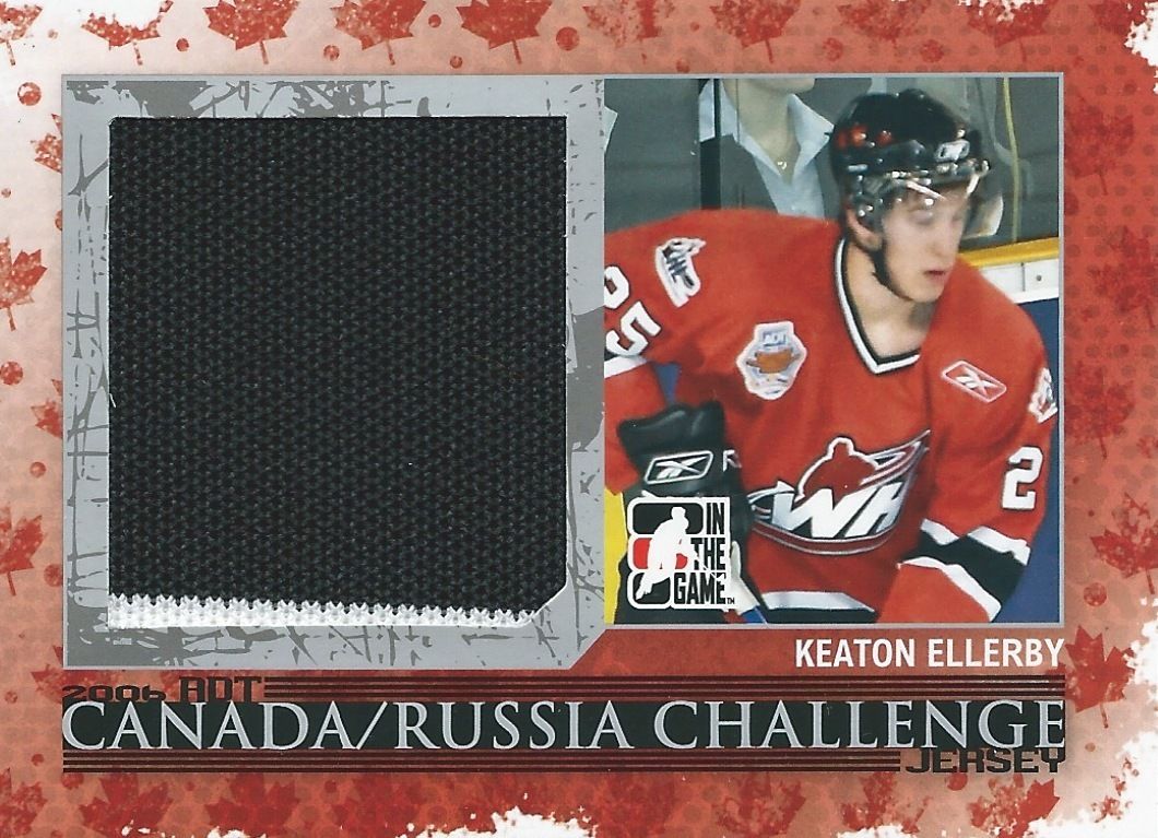 2007-08 ITG Heroes and Prospects KEATON ELLERBY /50 Canada & Russia Jersey Image 1