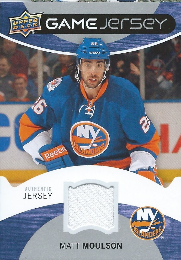 2012-13 Upper Deck Game Jerseys MATT MOULSON Authentic UD Jersey 00809 Image 1