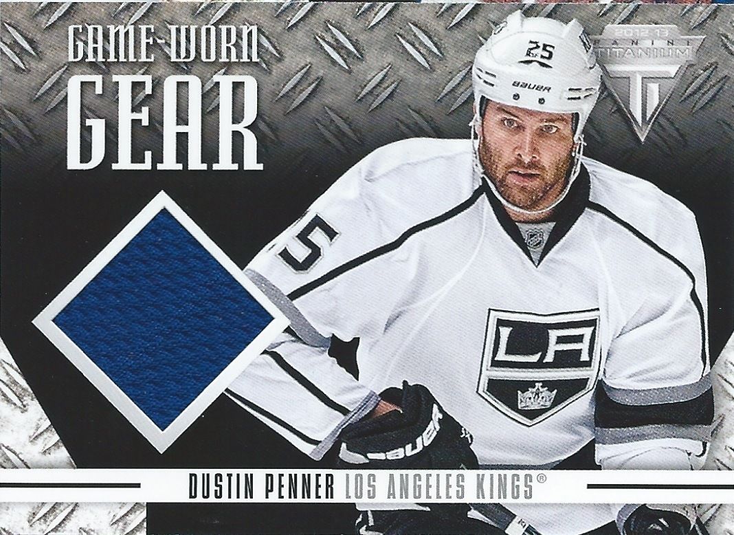 2012-13 Titanium Game Worn Gear DUSTIN PENNER Panini Jersey Kings 00783 Image 1