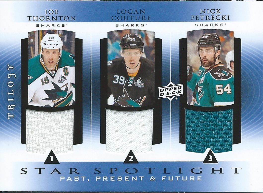 2013-14 Upper Deck Trilogy Stars THORNTON / COUTURE / PETRECKI 00785 Image 1